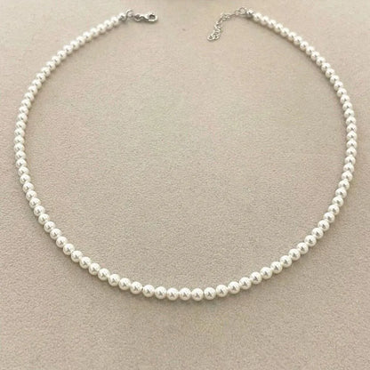 collana di perle argento