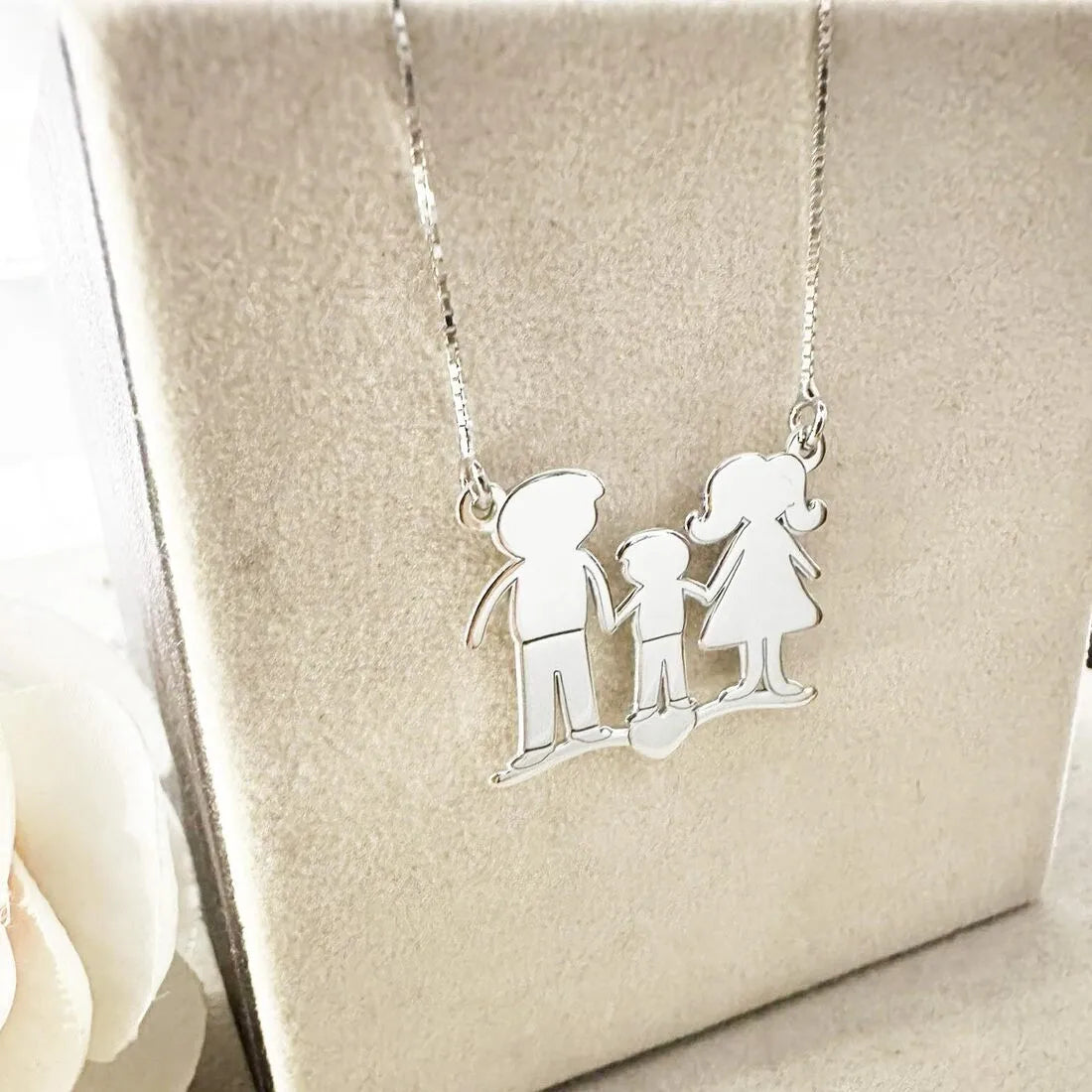 Collana Famiglia Family in argento 925